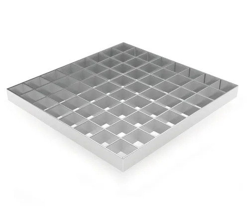 Plug-Type Flat Steel Grating